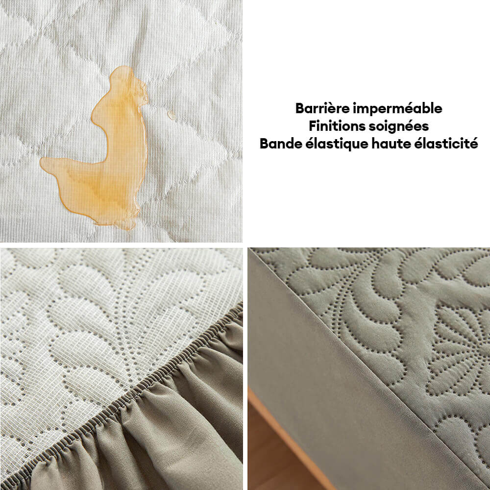 Housse de matelas matelassée douce et imperméable anti-taches – Image 3