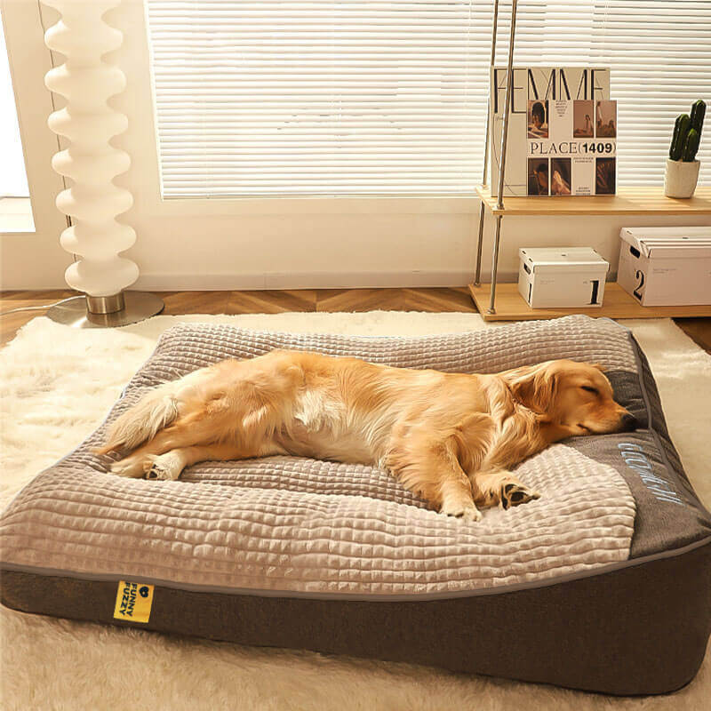 Grand lit épais et anti-rayures pour chien avec protection de la colonne vertébrale – Image 2