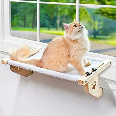Hamac chat fenêtre sans ventouse