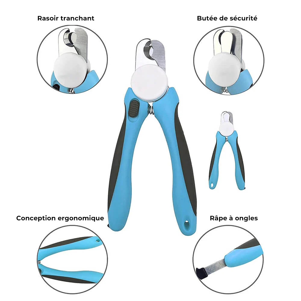 Coupe-ongles professionnel pour chien avec lime intégrée – Image 2